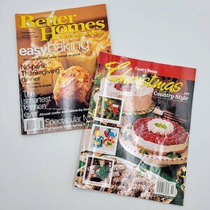 Better Homes & Gardens Magazine November 2000 Easy Baking Christmas Country Styl